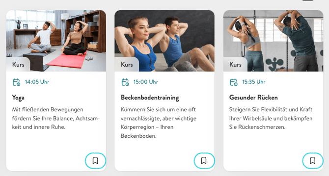 Merkliste Kachelansicht